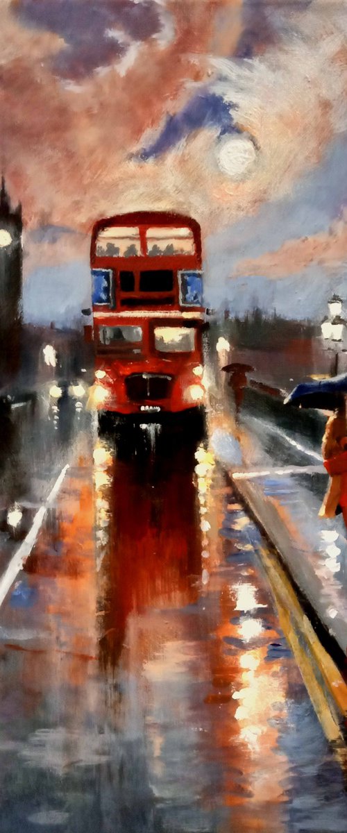 Crossing Westminster Bridge, London by Alan Harris