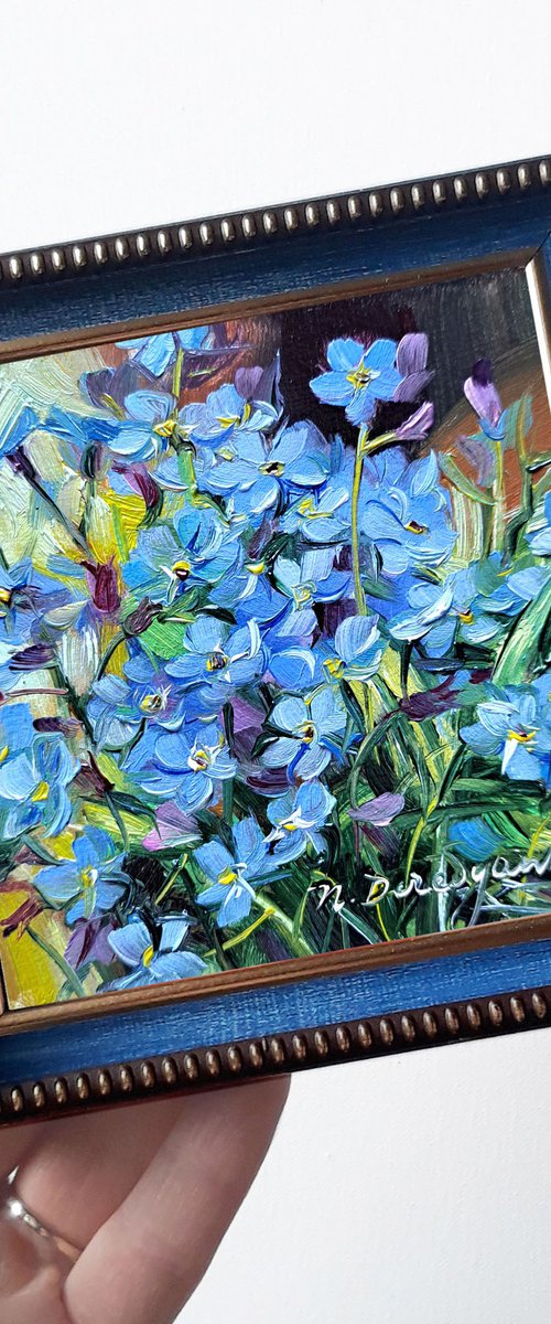Blue flowers by Nataly Derevyanko