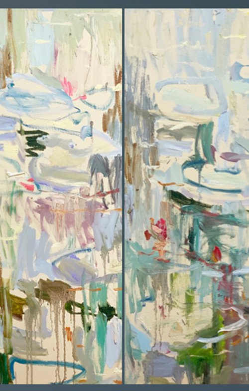 Reflections. Diptych. by Lilia Orlova-Holmes