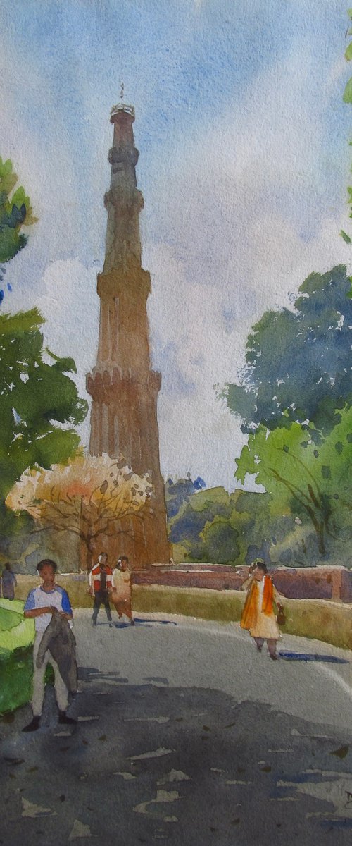 View of Kutub Minar 1 by Bhargavkumar Kulkarni