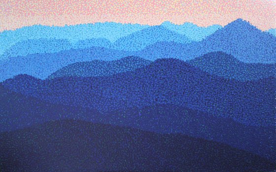 Mountains  /  ORIGINAL ACRYLIC PAINTING