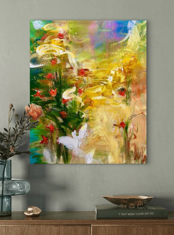Golden Ripples and Roses