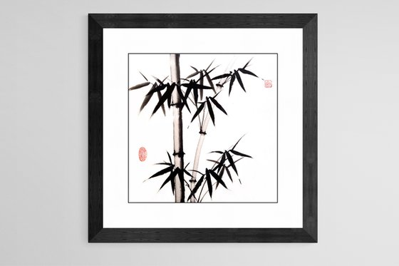 Bamboo forest - Bamboo series No. 2126 - Oriental Chinese Ink Painting