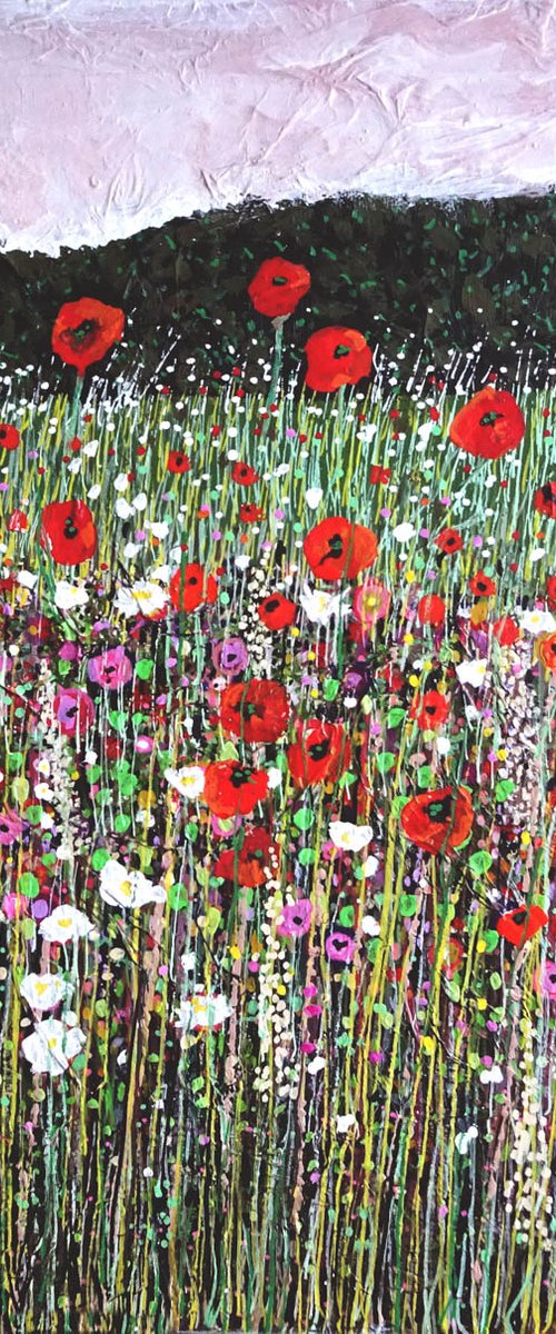 Wildflower Meadow 16 by Roz Edwards
