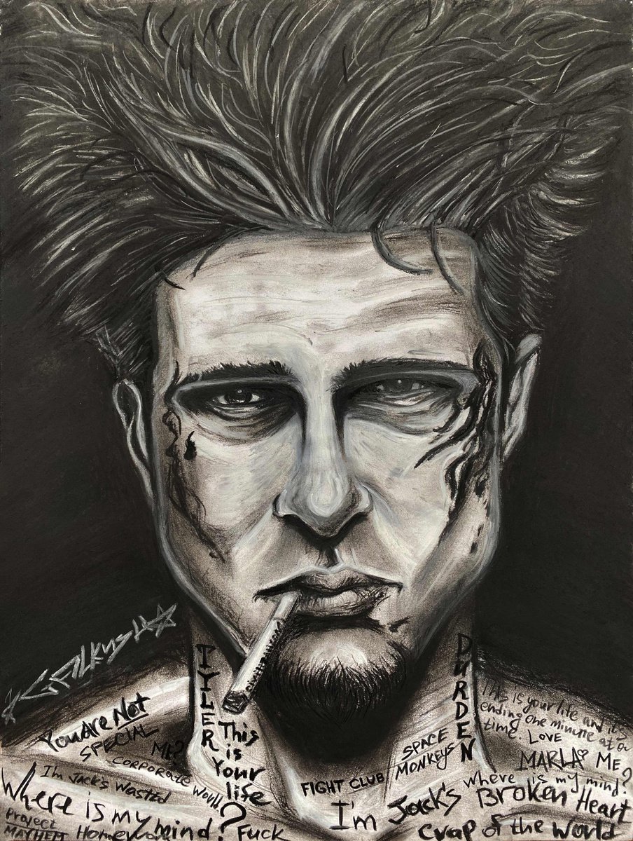 TYLER DURDEN - FIGHT CLUB - PASTEL COLLECTION by GALKUSH
