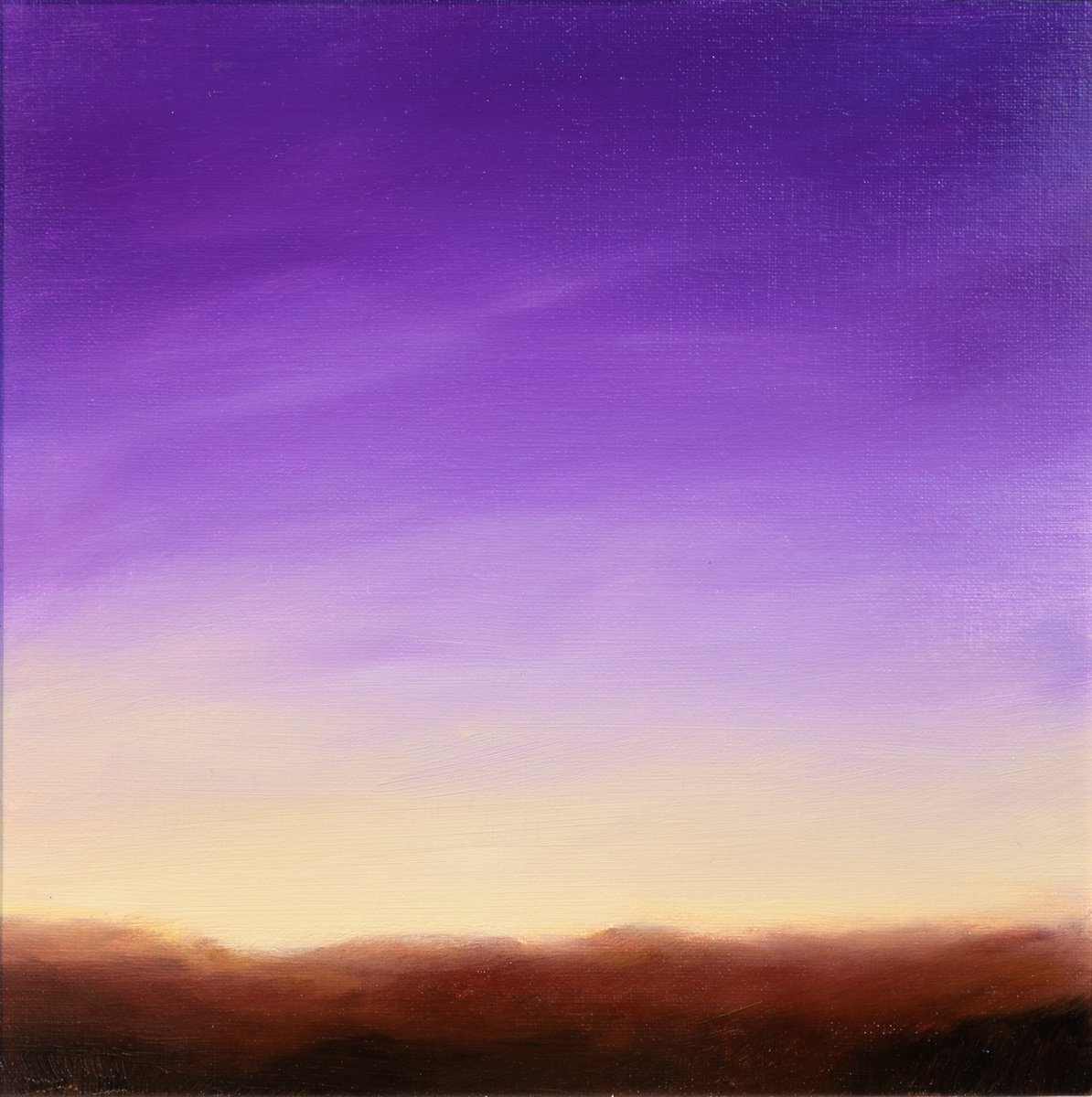 Dusk - landscape - Small size affordable art - Ideal decoration - Ready to frame by Fabienne Monestier
