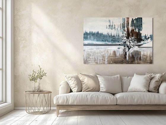 Measured Stillness. blue indigo