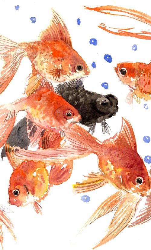 Feng Shui Goldfish by Suren Nersisyan