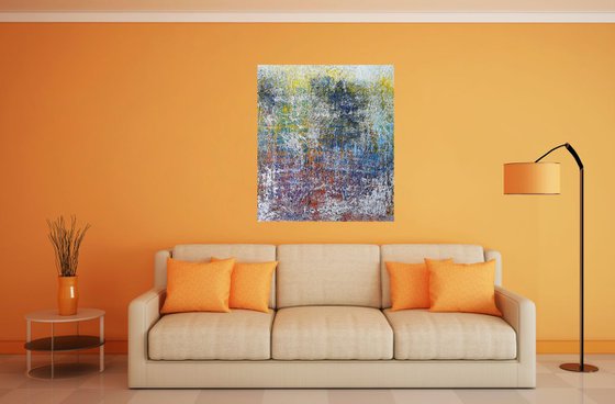 The tree of hope (n.290) - 90 x 100 x 2,50 cm - ready to hang - acrylic painting on stretched