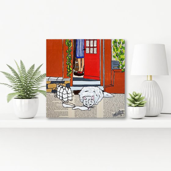 Cat Capers Milko 30cm x 30cm