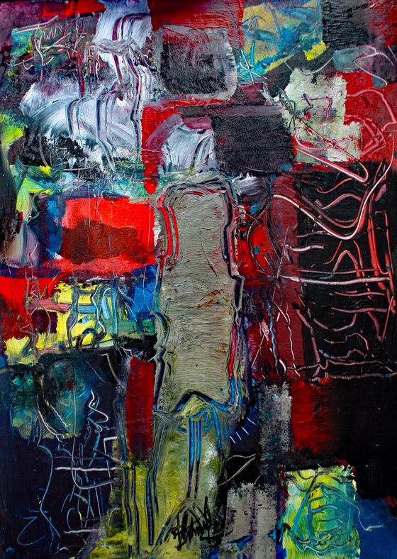 JEUNE FEMME GRAFFITIS