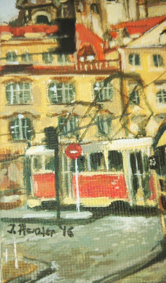 The red tramways of Prague
