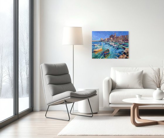 Boats of Giovinazzo, Italy