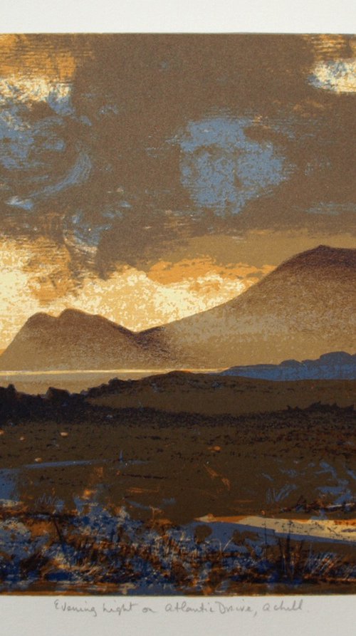 Evening light on Atlantic Drive, Achill by Aidan Flanagan Irish Landscapes