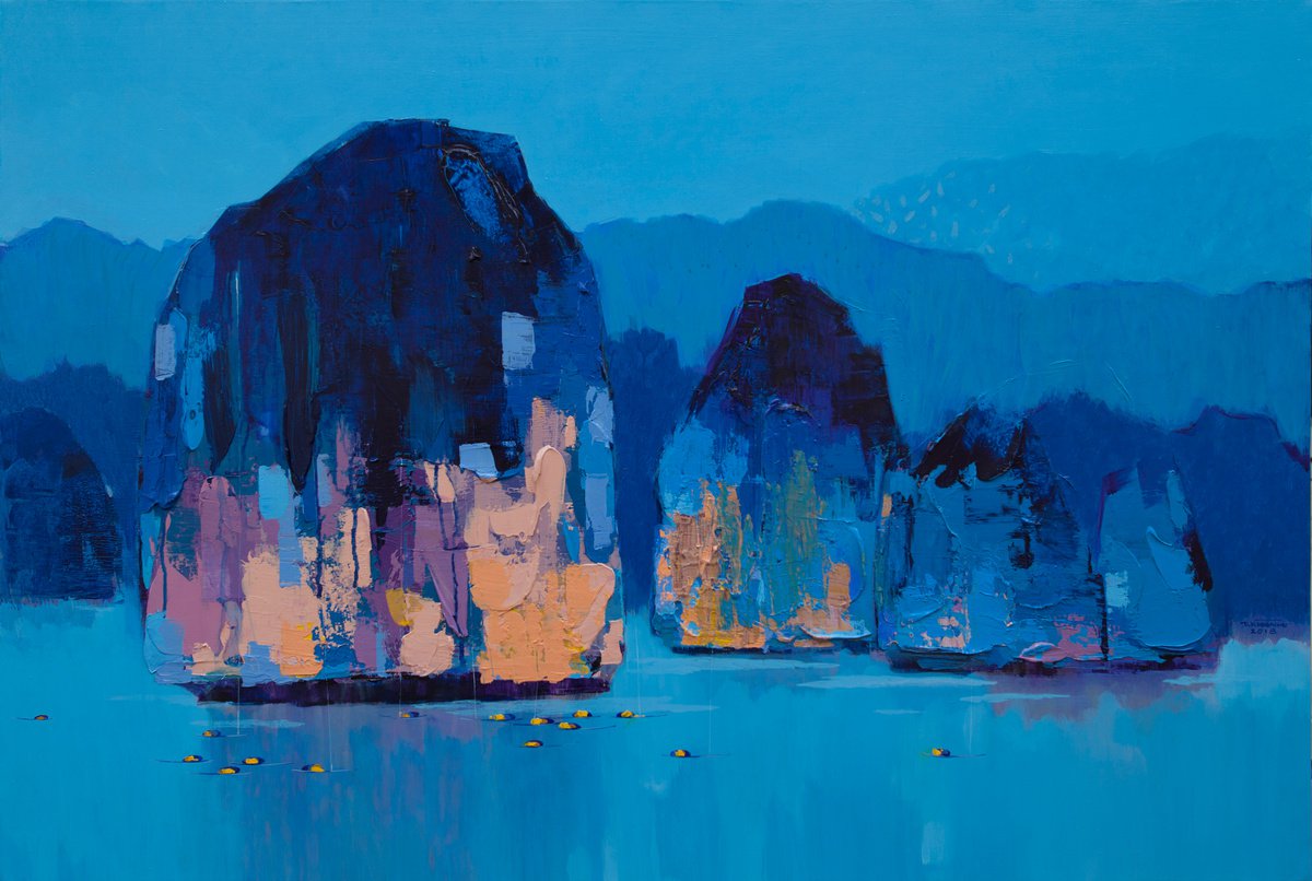 The Khanh Bui | Original  Acrylic Painting | Early Morning | 120 X 80Cm | Artwork For Sale On Artfinder