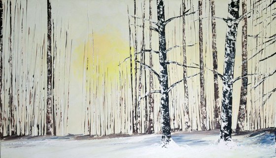 Snow birches