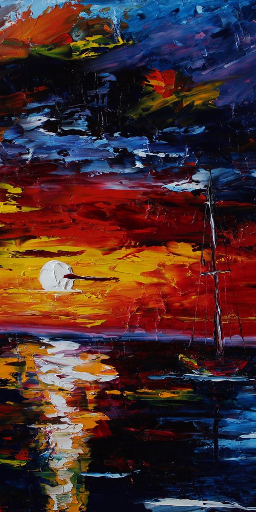 Freedom view, 60x50cm by Anastasiia Novitskaya