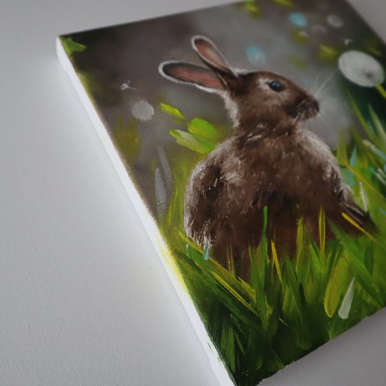 Rabbit Painting, Bunny Art