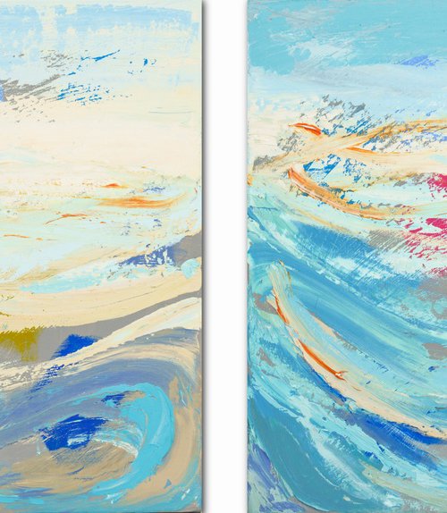 Diptych (emotional seascapes) by Susana Sancho Beltrán