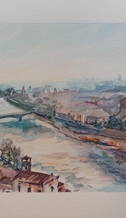 Verona. Panoramic view by Olga Drozdova