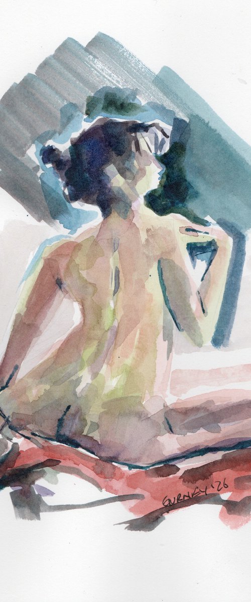 Watercolour Girl Model by Paul Gurney