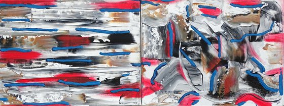 Worms in outer space 2 (diptych)