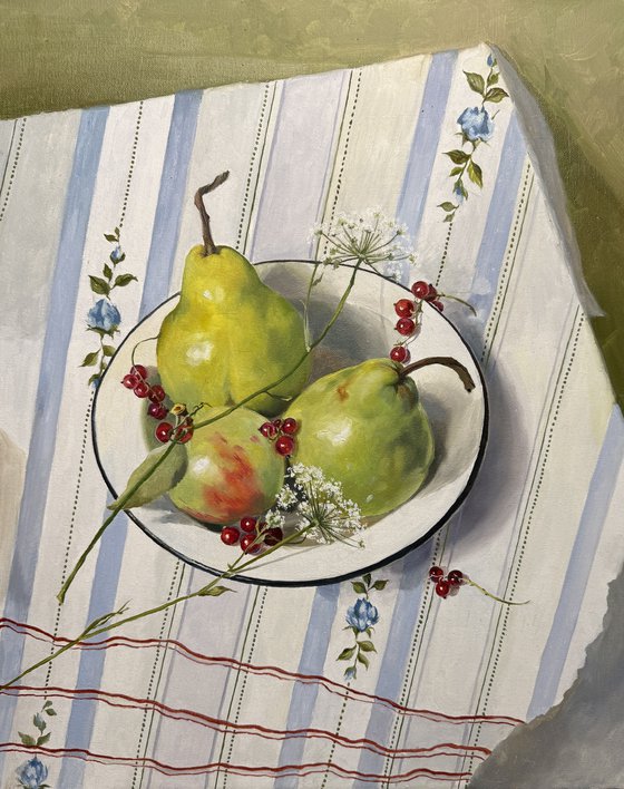 Blue Symphony on the Kitchen Table