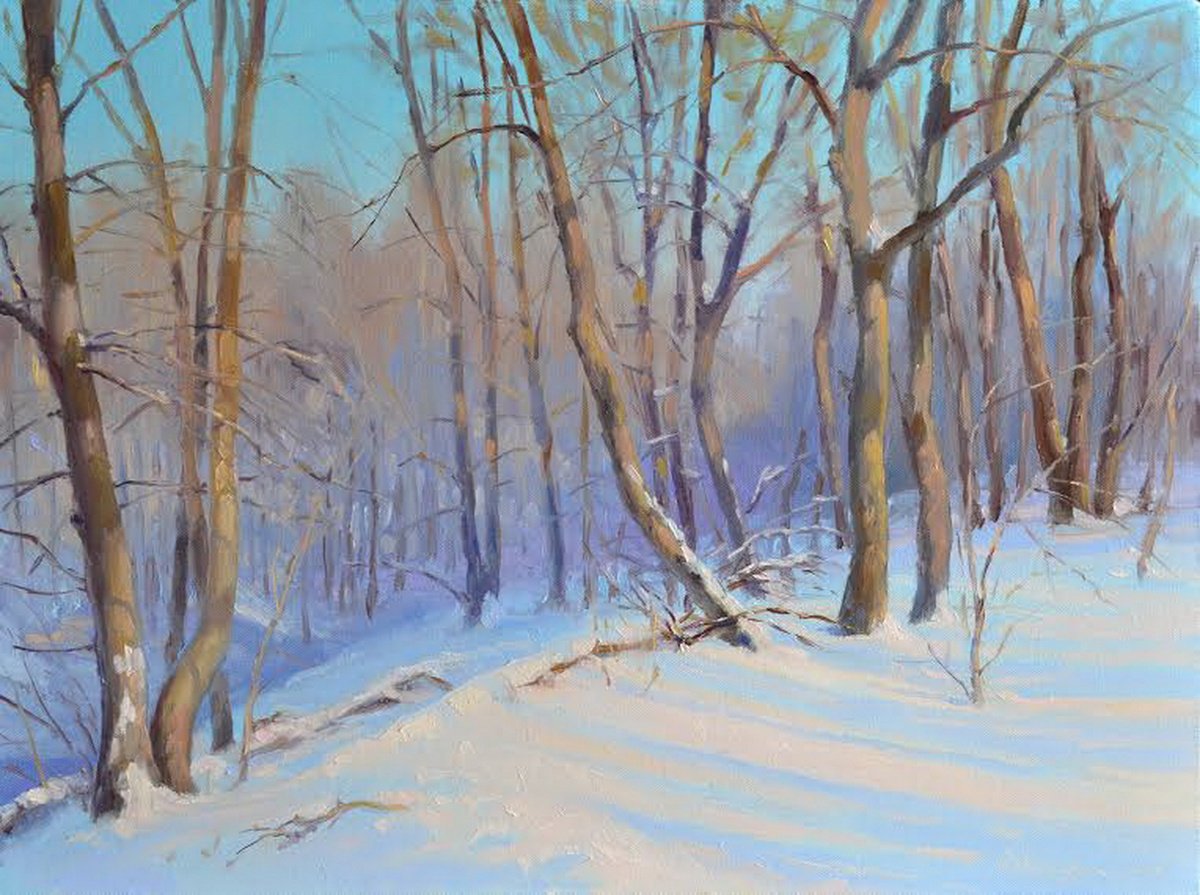 Winter By Ruslan Kiprych, 20 X 15, Artwork For Sale On Artfinder