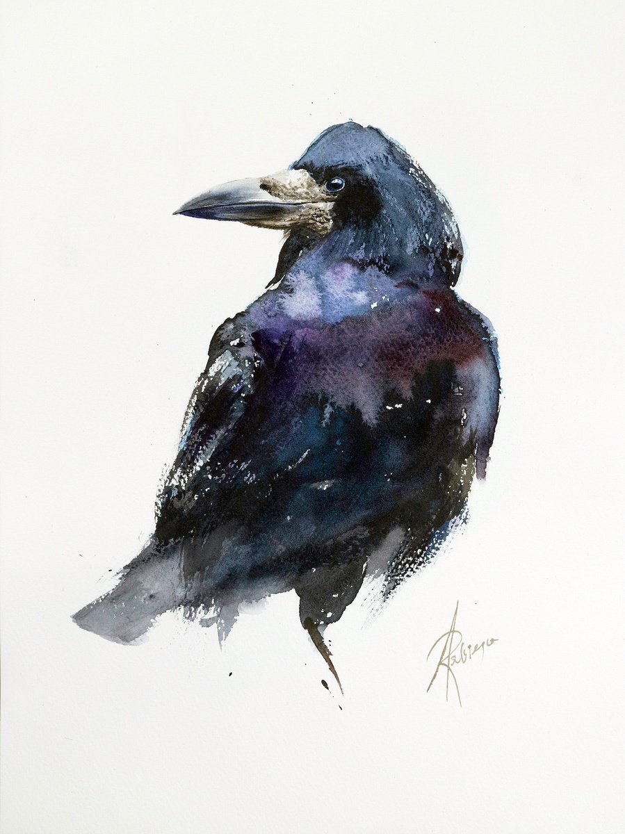 Watercolour , Rook 3 By Andrzej Rabiega, 12 X 16, Artwork For Sale On Artfinder