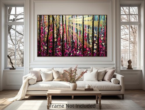 Enchanted - Large painting (Diptych) by Angie Wright
