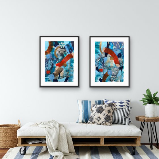 Between Earth and Water (Diptych)