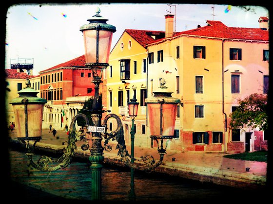 Venice in Italy - 60x80x4cm print on canvas 02502m1 READY to HANG