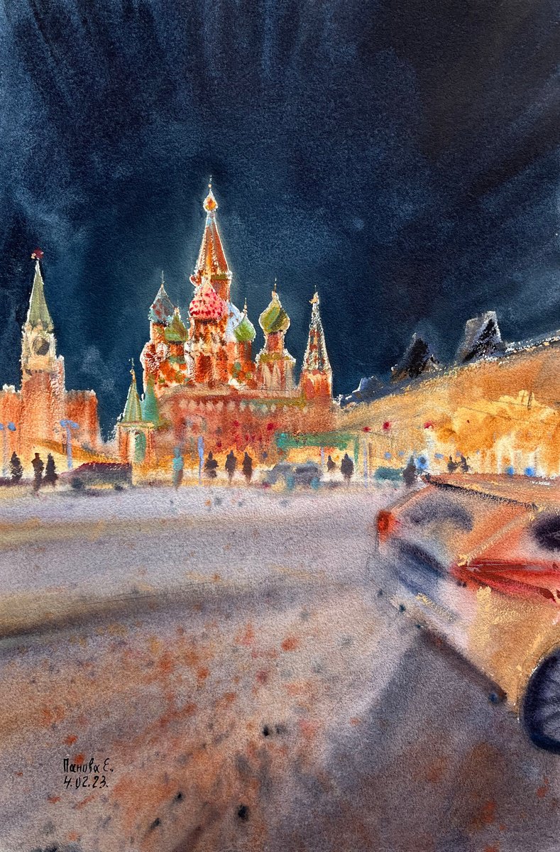 Night Moscow by Evgenia Panova