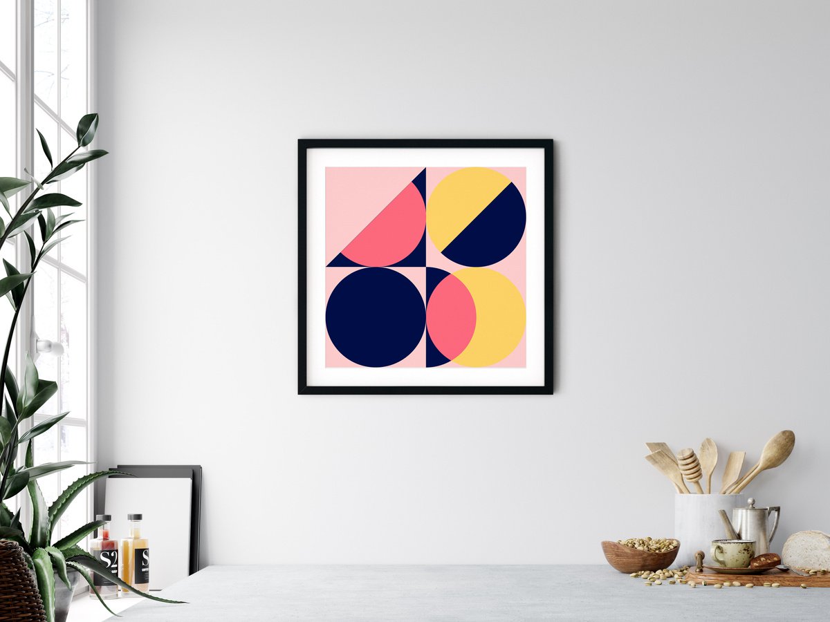 Abstract Giclee Print By James Bassett, 19 X 19, Spotlight, Original Artwork