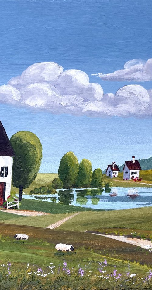 Rural landscape. by Tetiana Vysochynska