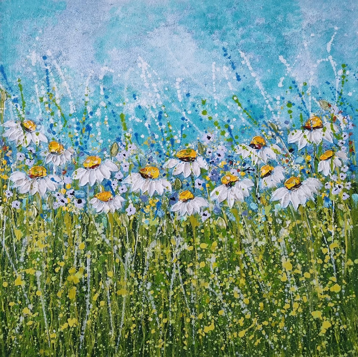 A Beautiful Day Ii By Cinzia Mancini, 24 X 24, Artwork For Sale On Artfinder