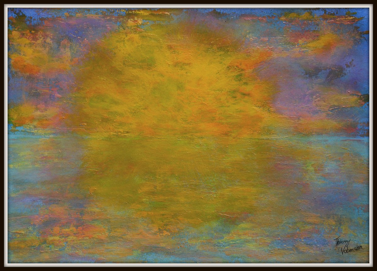Dream of a summer evening by Thierry Vobmann. Abstract .