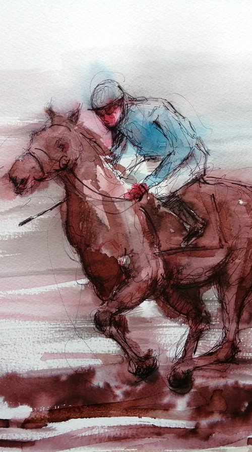 the horse race 53 by Giorgio Gosti