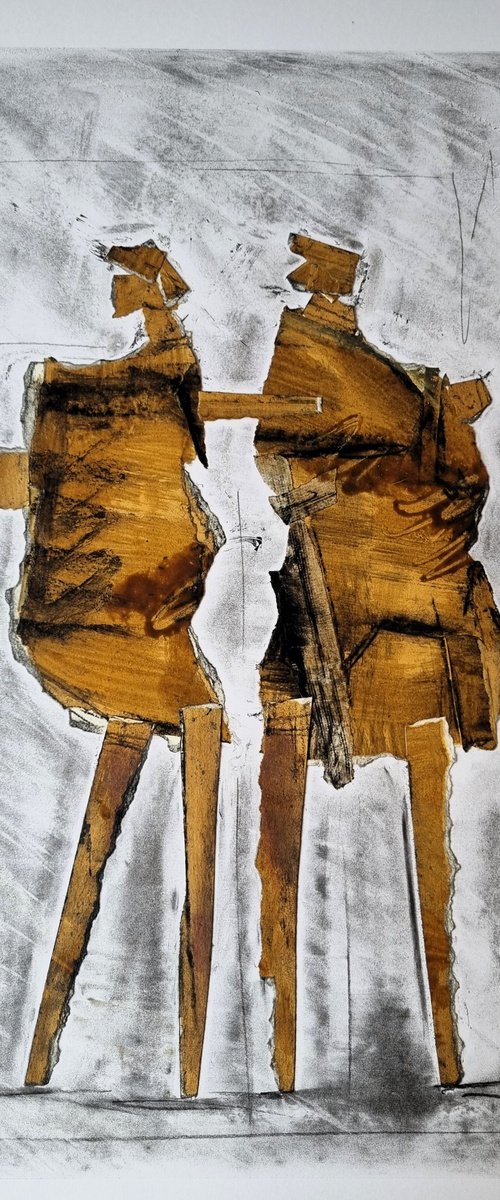 Two Figures by Neil Wood