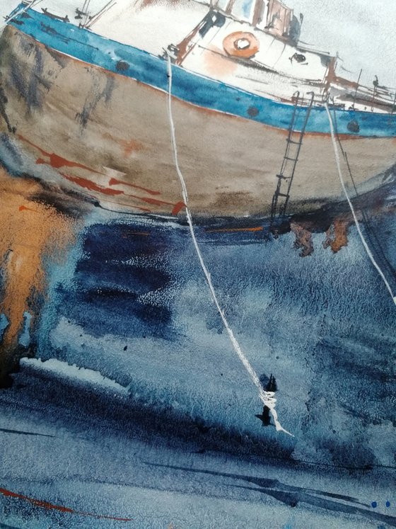 Boat painting