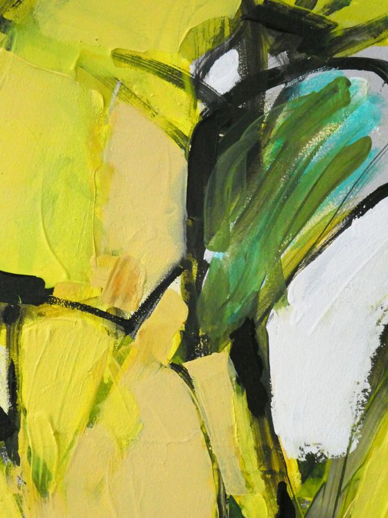 Tulips in Yellow : An Abstract