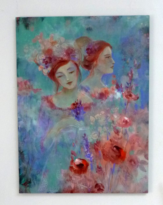 The Muses of Eden 60 x 81 cm.