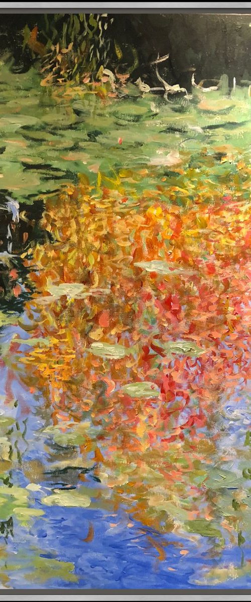 Monets pond autumn by Shabs  Beigh