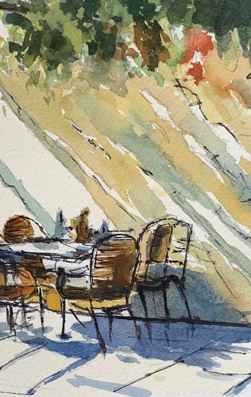 Sunlight on the Patio by Gerry Ludlow