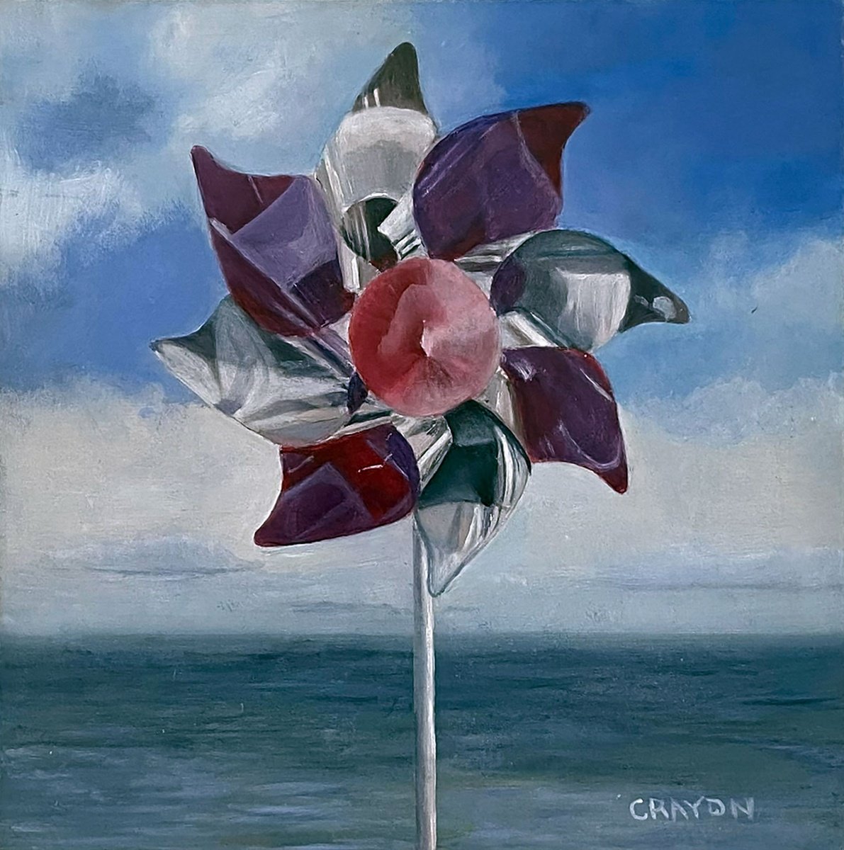 Sea Breeze Spinner By Dennis Crayon, 10 X 10, Artwork For Sale On Artfinder