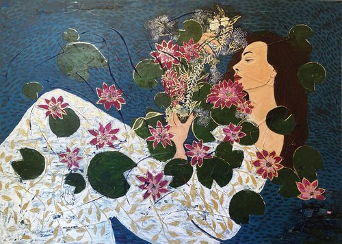 Water lilies & I by Rasha Amin
