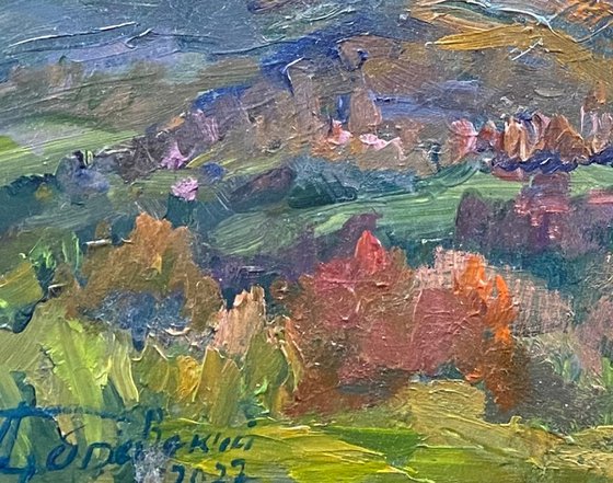 Evening Light over Mountain Valley