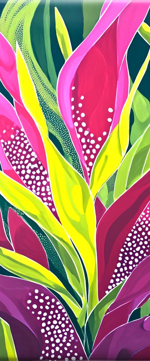 Tropical Leaves Dance #7 by V+V Kniazievi