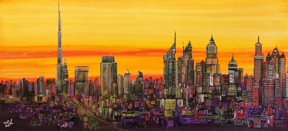 Dubai Sunset by Ian Walder