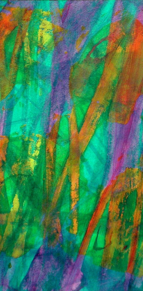 Trees in green by Fabienne Monestier